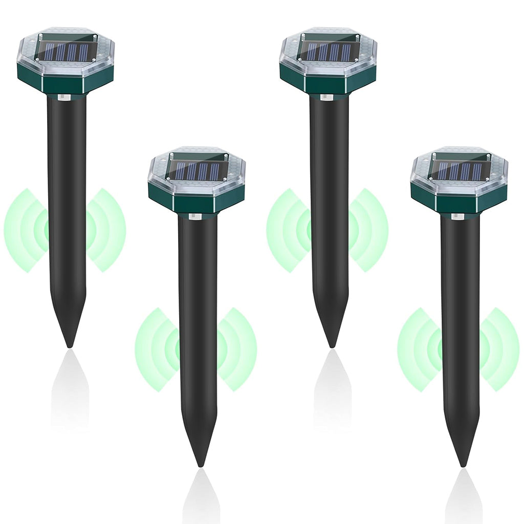 HASTHIP Solar Rats Repellent Ultrasonic Mouse Repellers Solar Powered Animal Repeller Devices for Birds, Rodents Waterproof Outdoor Lawn Garden Animal Repellers, Pack of 4 HASTHIP Solar Rats Repellent Ultrasonic Mouse Repellers Solar Powered Animal Repeller Devices for Birds, Rodents Waterproof Outdoor Lawn Garden Animal Repellers, Pack of 4